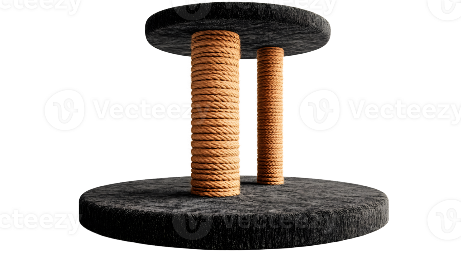 Abstract Rope Structure with Circular Base and Platform png