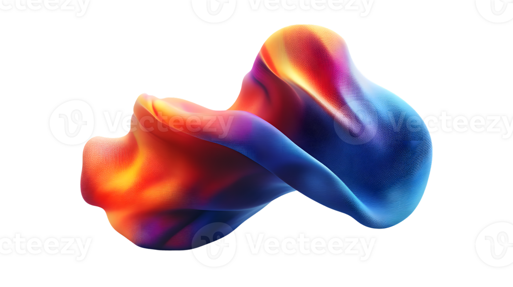 Abstract Sculpture with Vibrant Colors and Dynamic Flow Ideal for Artistic and Creative Projec png