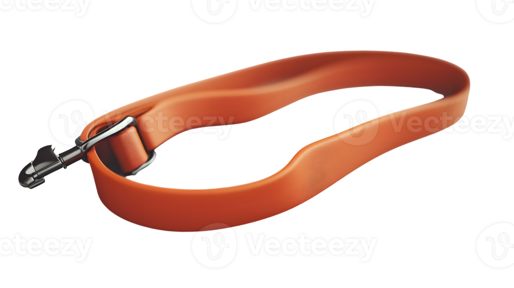 Adjustable Orange Strap with Metal Buckle and Connector for Outdoor Gear and Equipment png