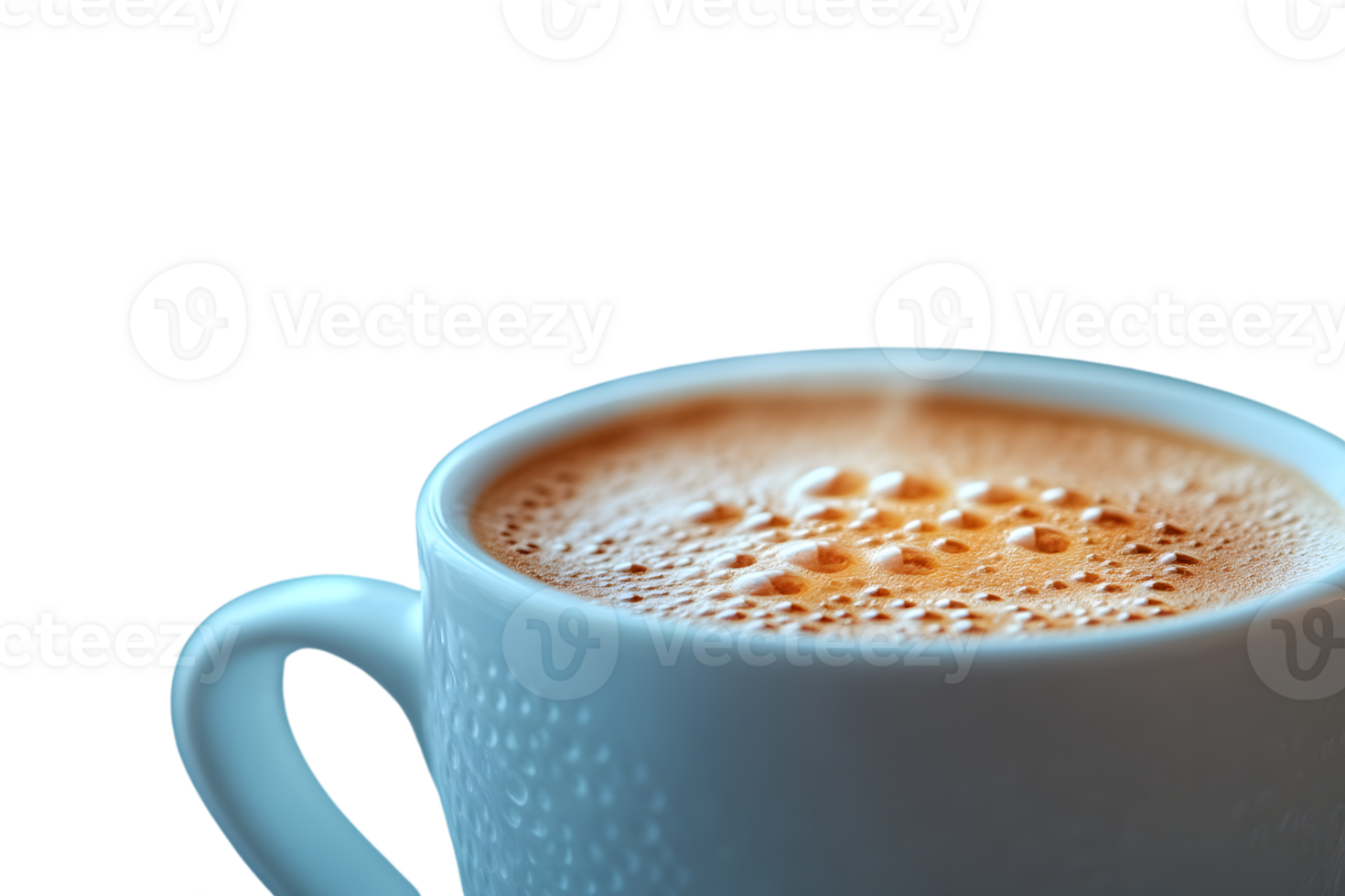 A steaming cup of coffee with frothy foam perfect for morning or evening relaxation png