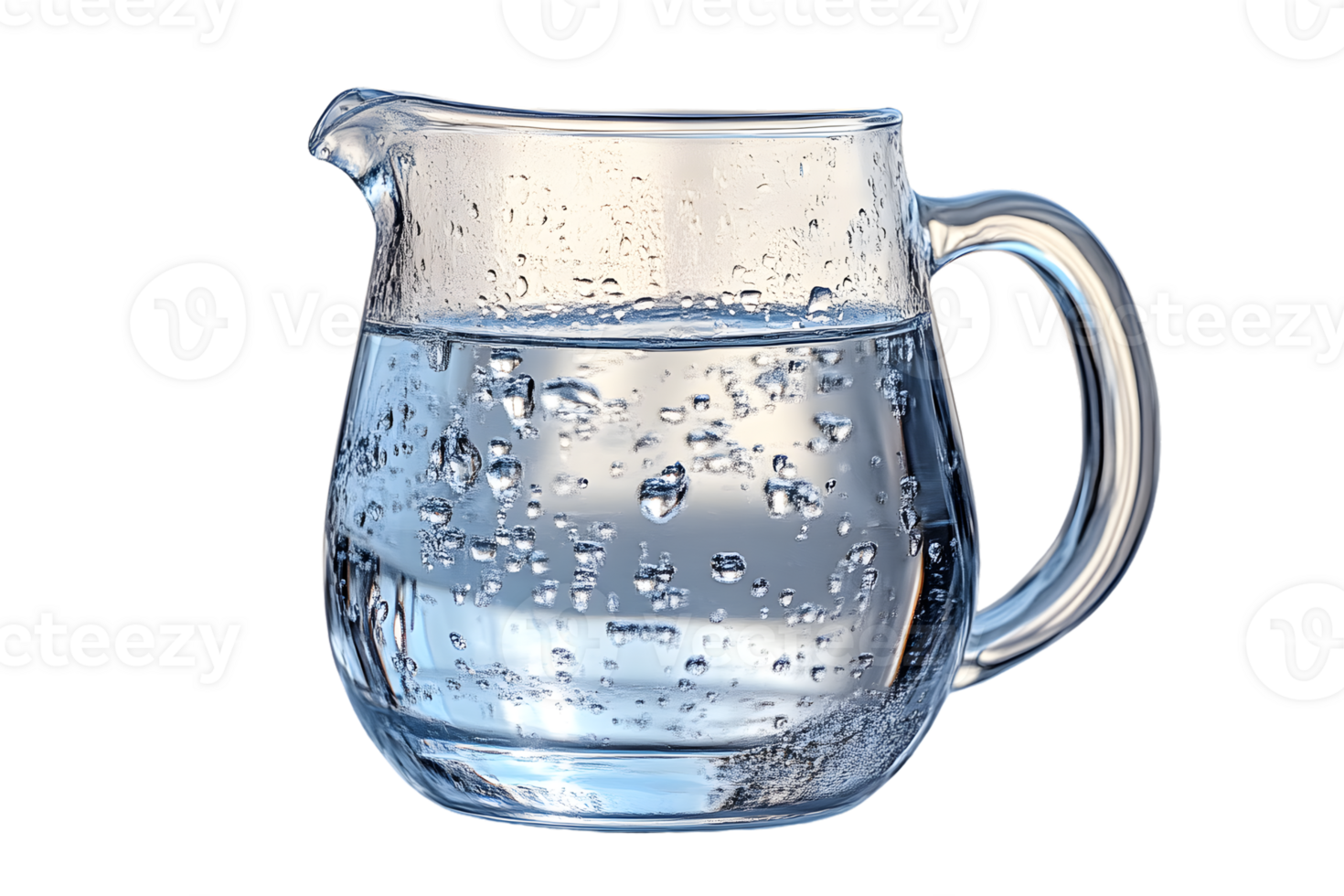 Glass Pitcher of Sparkling Water Refreshing Drink Cool Beverage Crystal Clear Liquid png