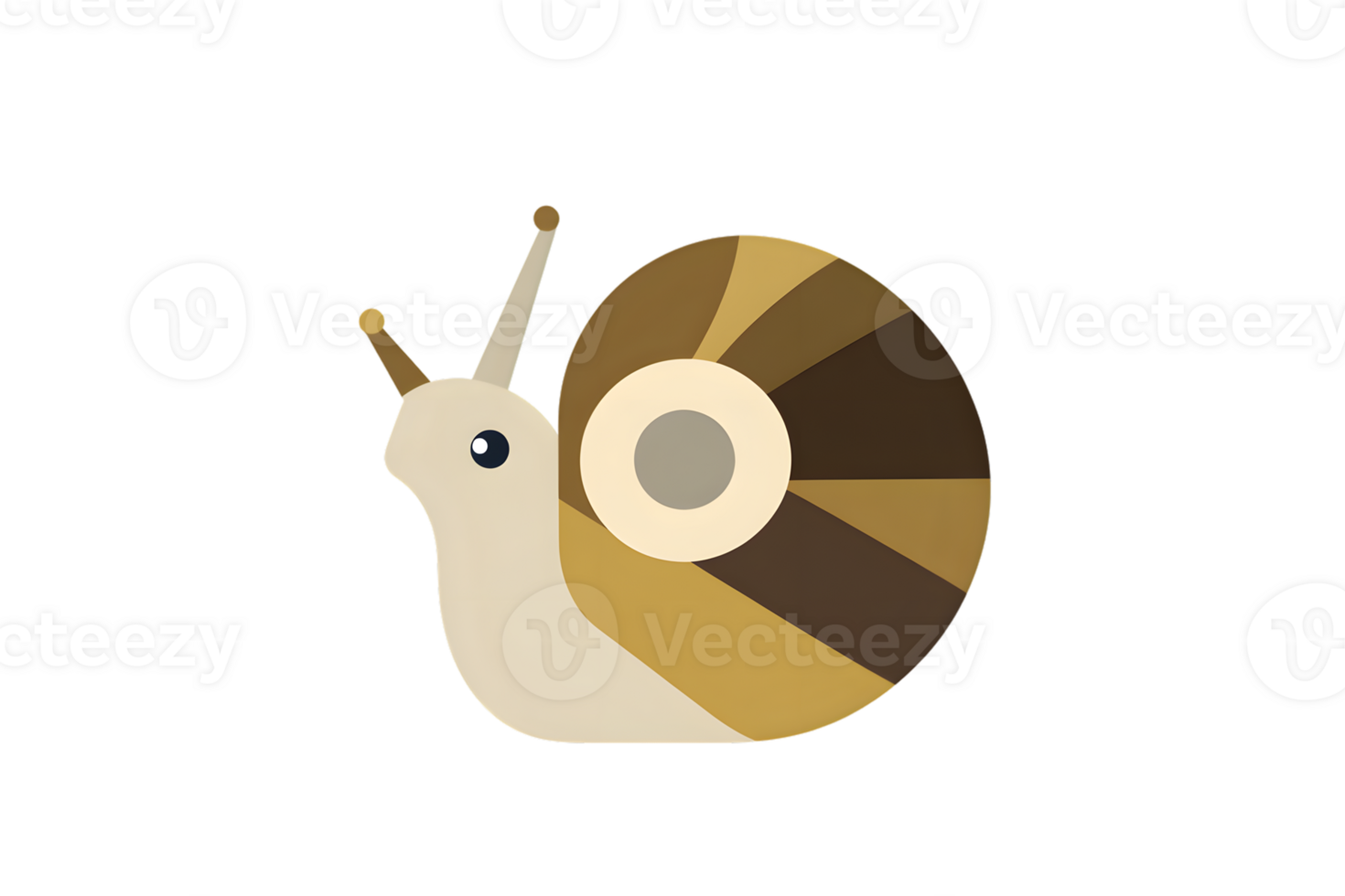 A charming snail with a spiral shell perfect for nature and educational content png