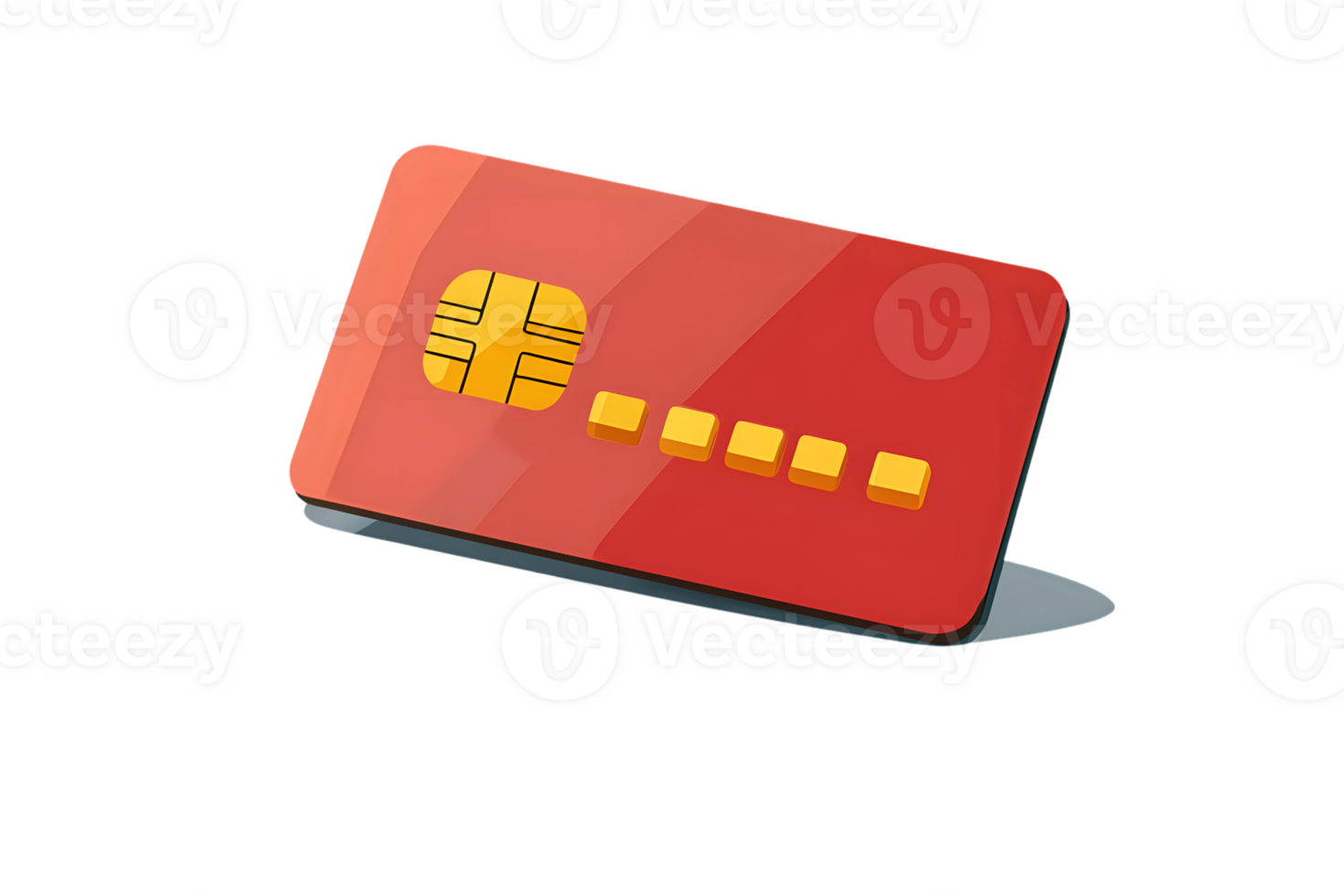 A modern credit card with a chip and security features ideal for finance and banking concepts png