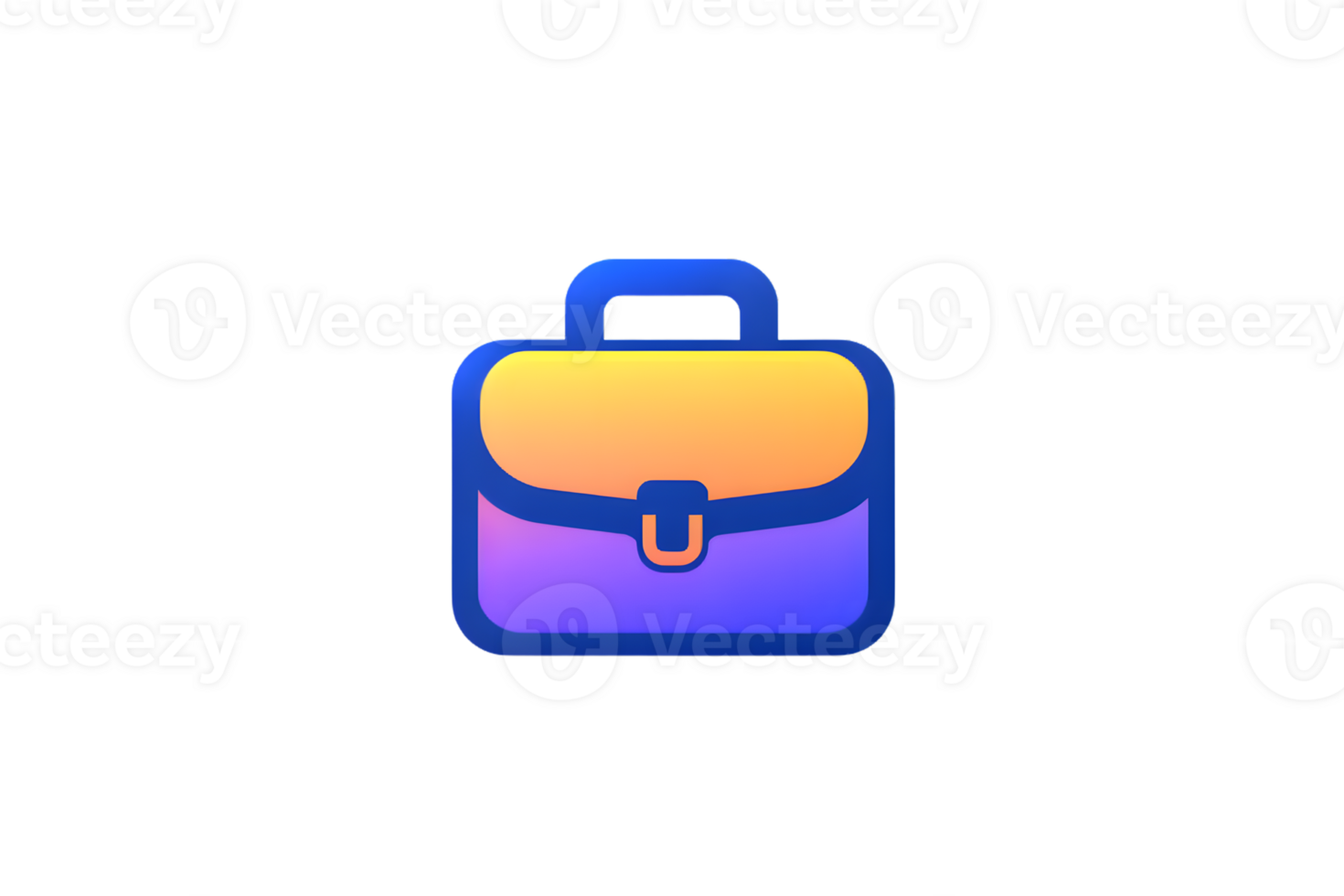 A vibrant briefcase icon with gradient colors ideal for business and professional themes png