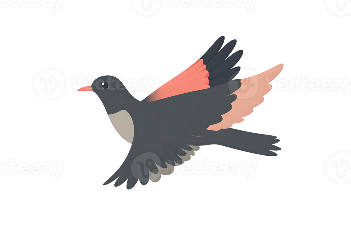 A vibrant bird in flight with colorful wings perfect for nature and wildlife designs png