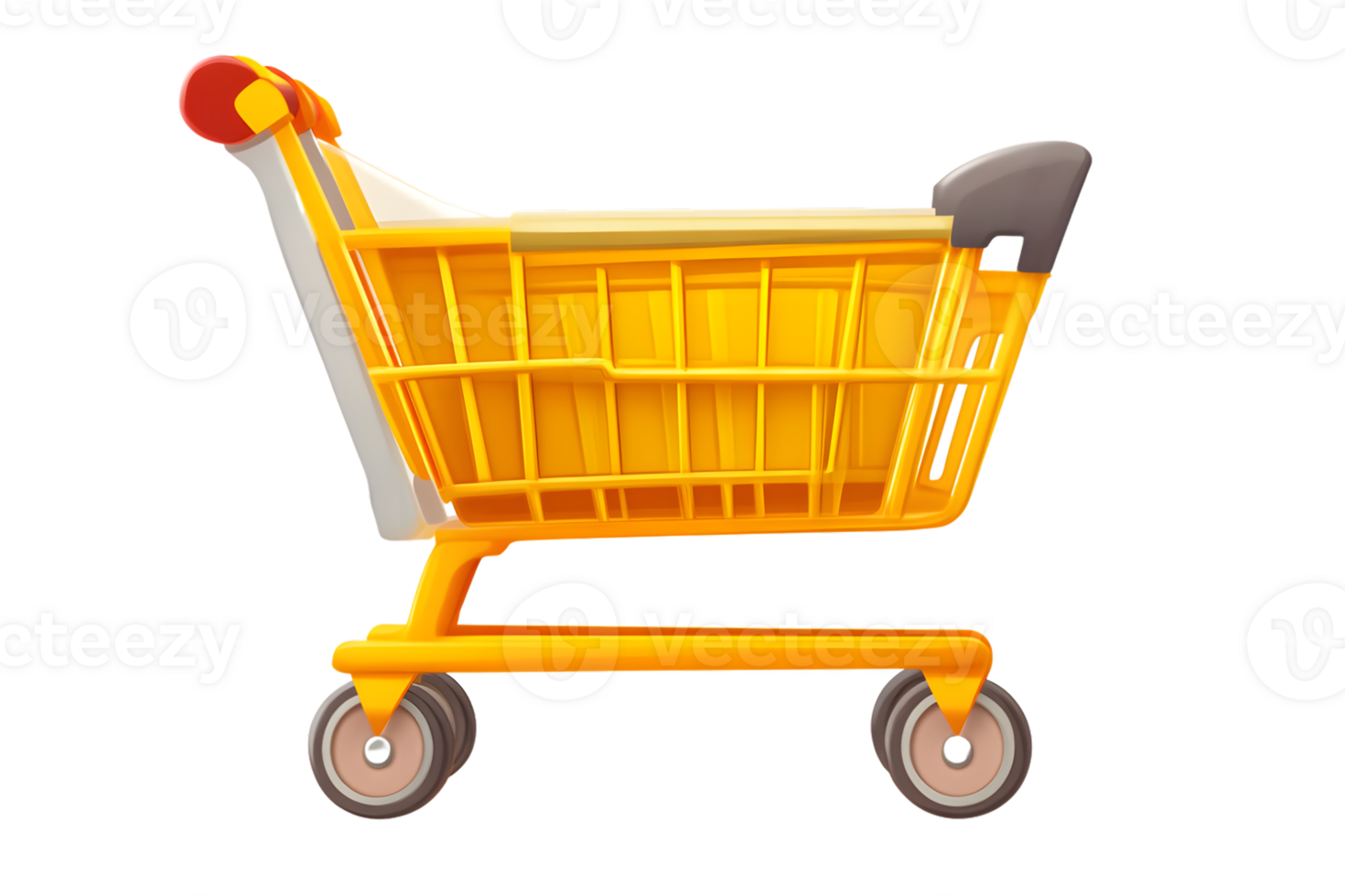 A vibrant shopping cart in motion ideal for retail commerce and consumerism themes png