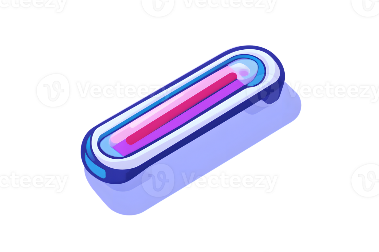 Abstract 3D Render of a Futuristic Device with Vibrant Colors and Sleek Design for Technology png