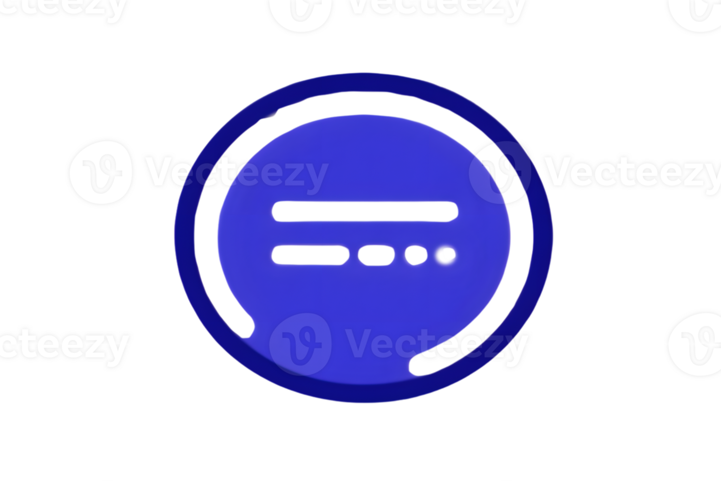 Abstract Blue Circle with Dashed Line and Gradually Decreasing Dots Modern Design Element for png