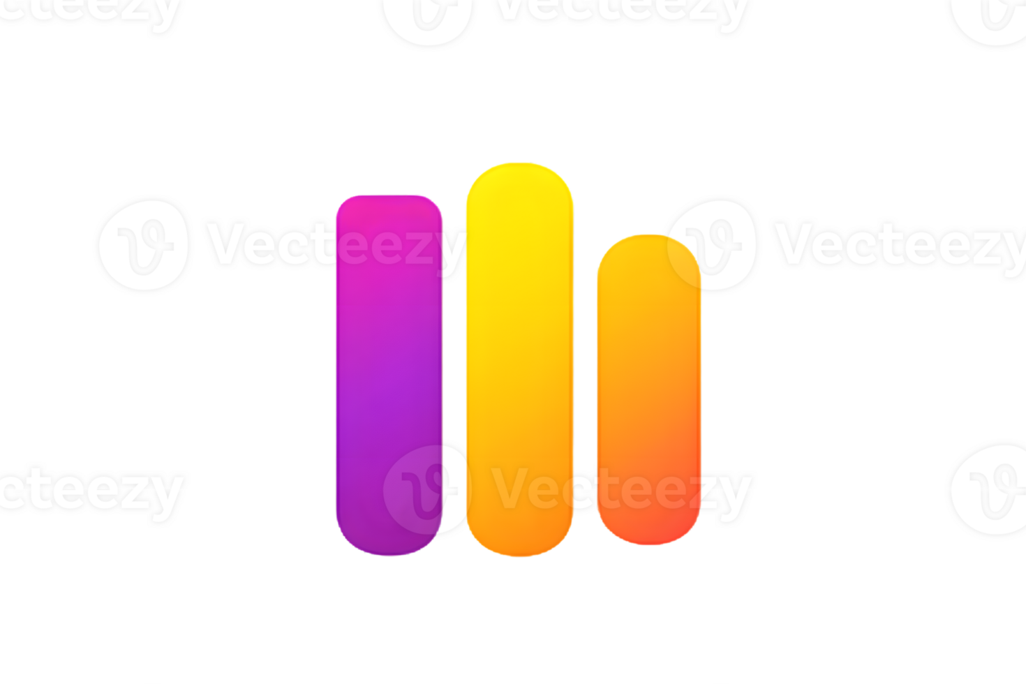 Abstract Gradient Shapes on Black Background Modern Design Elements for Creative Projects png