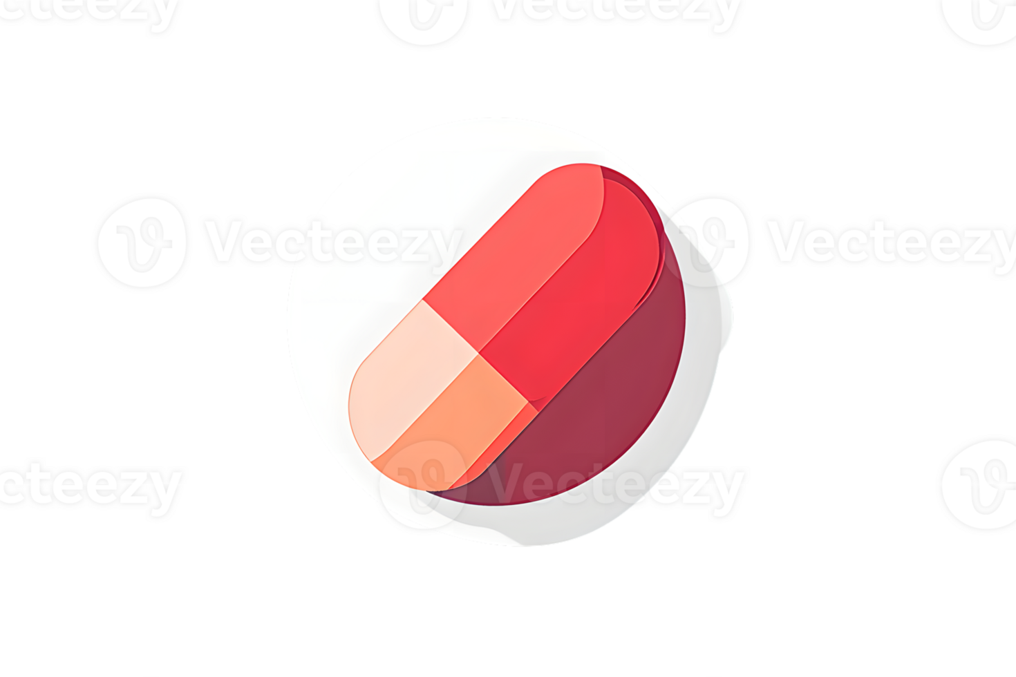 Abstract Layered Circle Design with Vibrant Red and Orange Tones Modern Graphic Element for Cr png