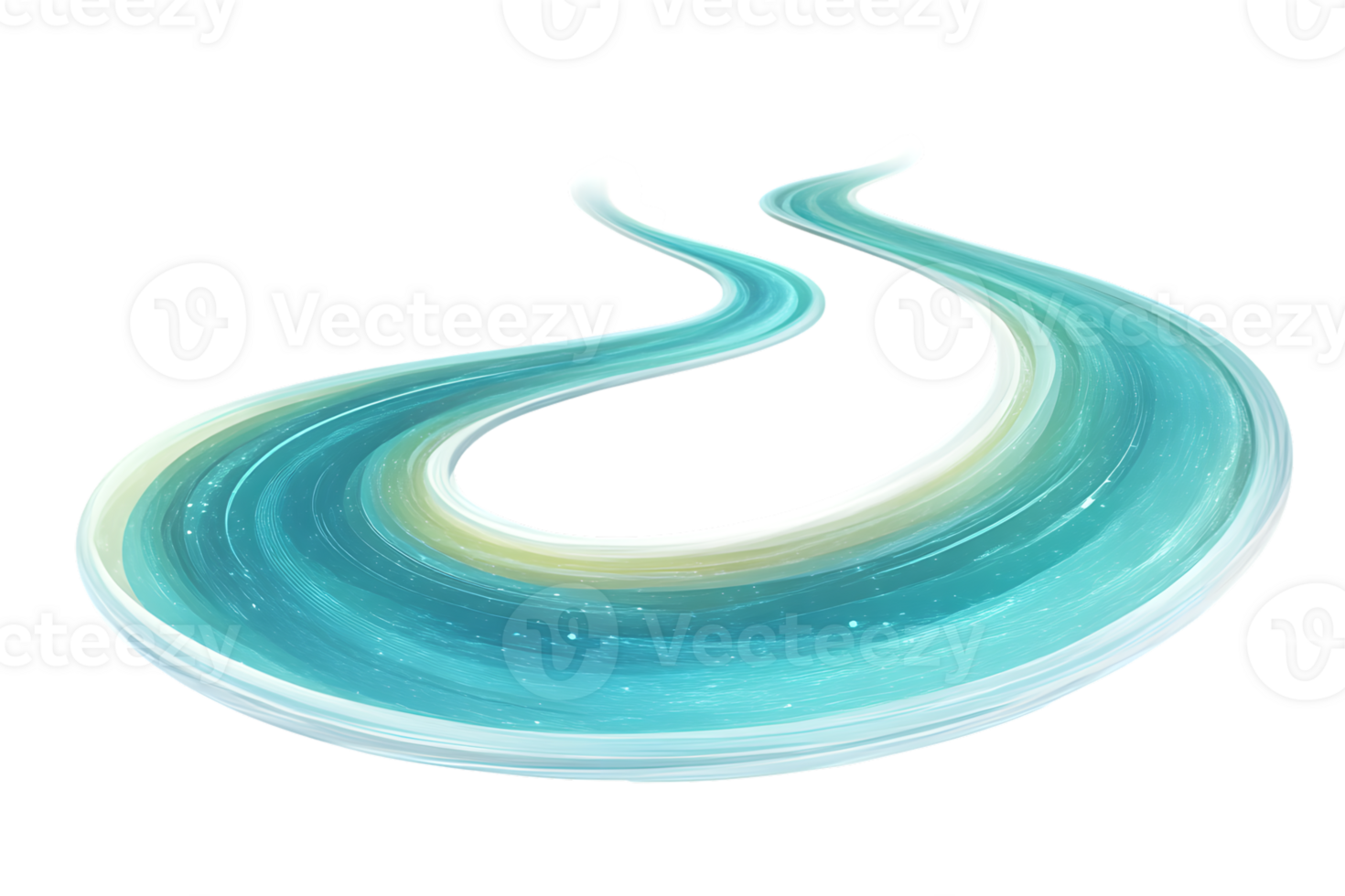 Abstract Spiral Design with Dynamic Flow and Vibrant Colors for Creative Projects png