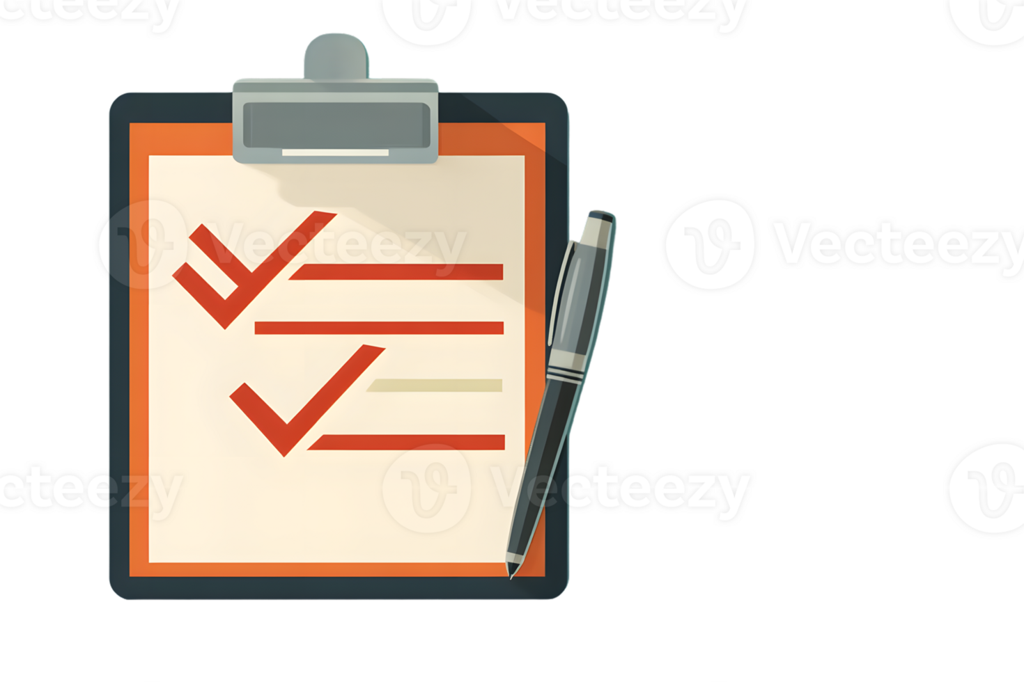Checklist Clipboard with Pen Organized Task Management and Planning Tool for Efficiency png