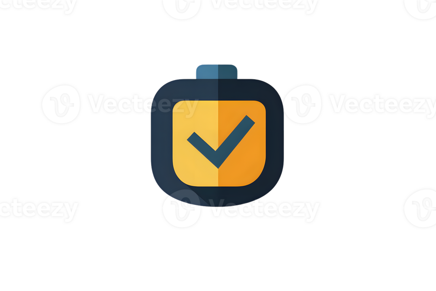 Checkmark Icon on Dark Background Modern Design for Completion Success and Approval Symbols png