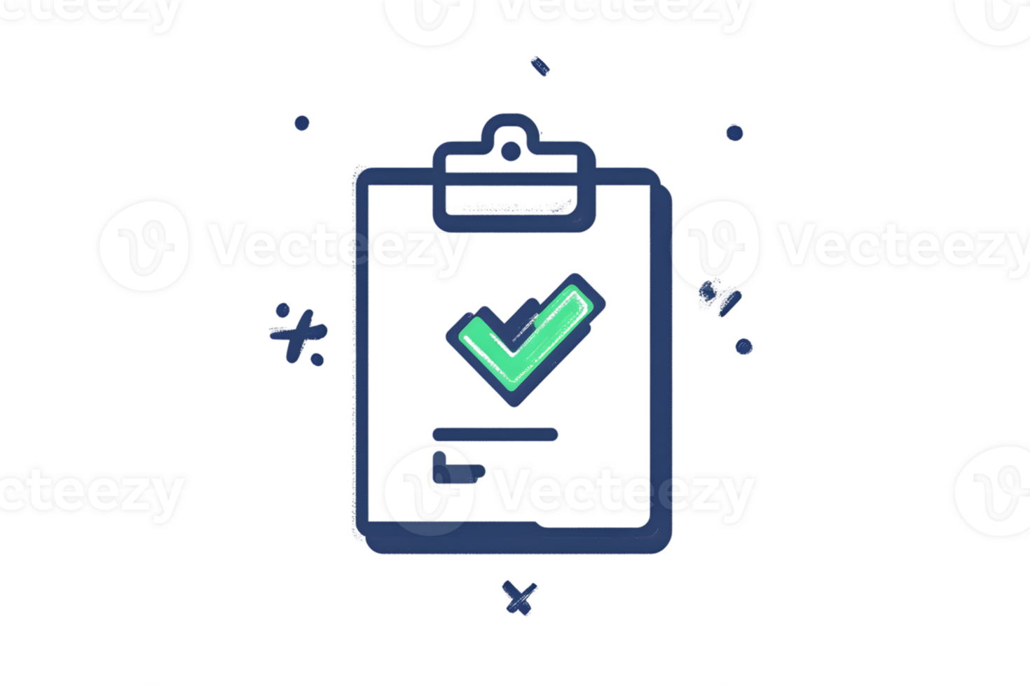 Clipboard with Green Checkmark Task Completion Approval Checklist Icon for Business and Prod png