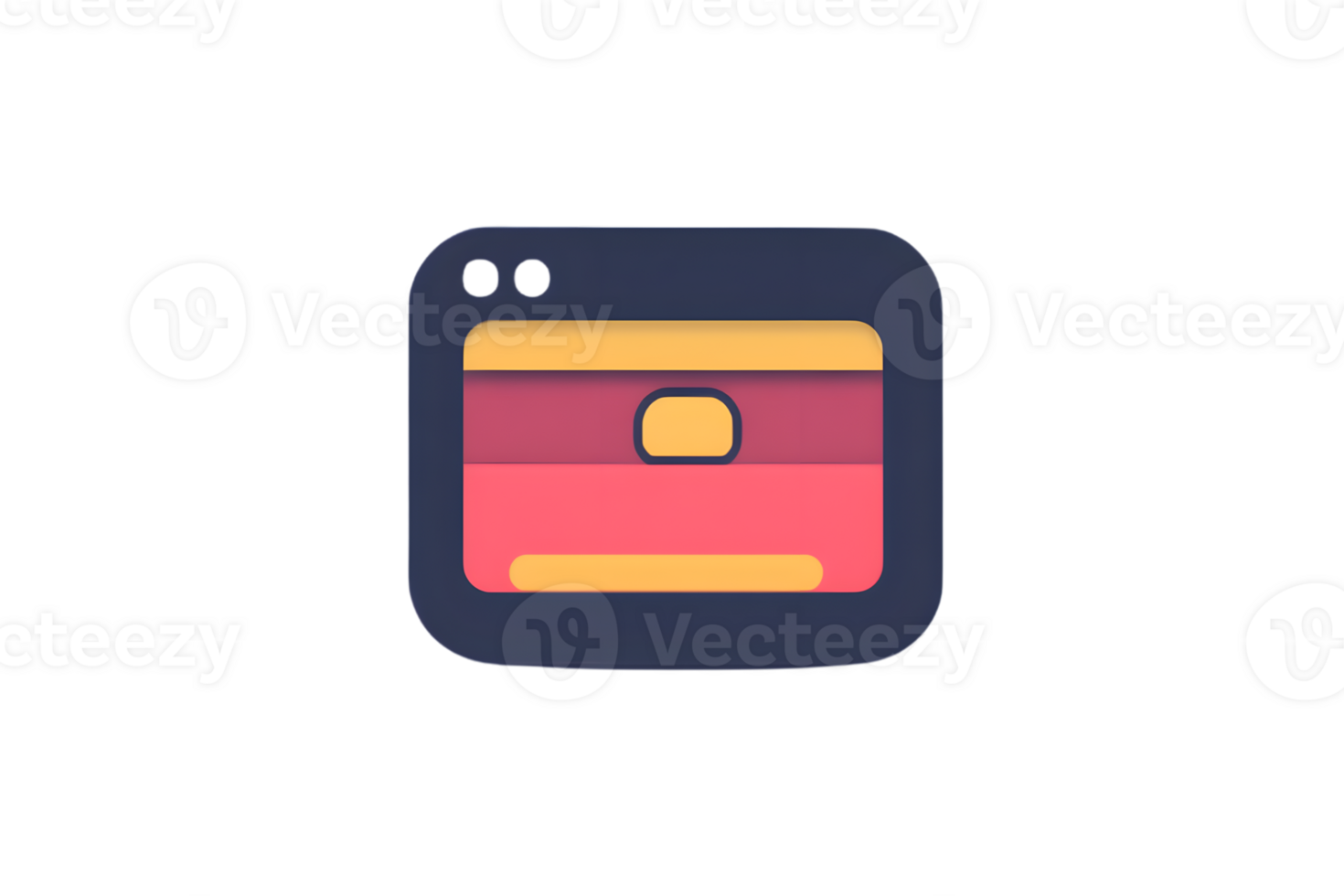Credit Card Icon with Modern Design for Digital Payments and Financial Services png