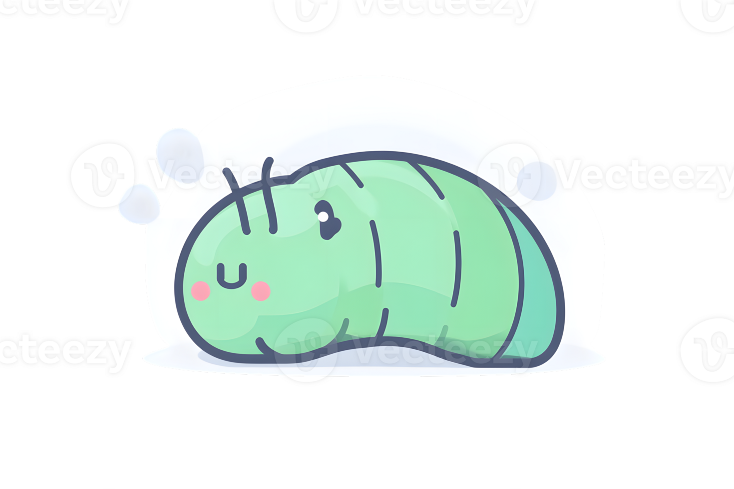 Cozy Caterpillar in a Winter Wonderland A Cute and Comfortable Scene for Seasonal Designs png