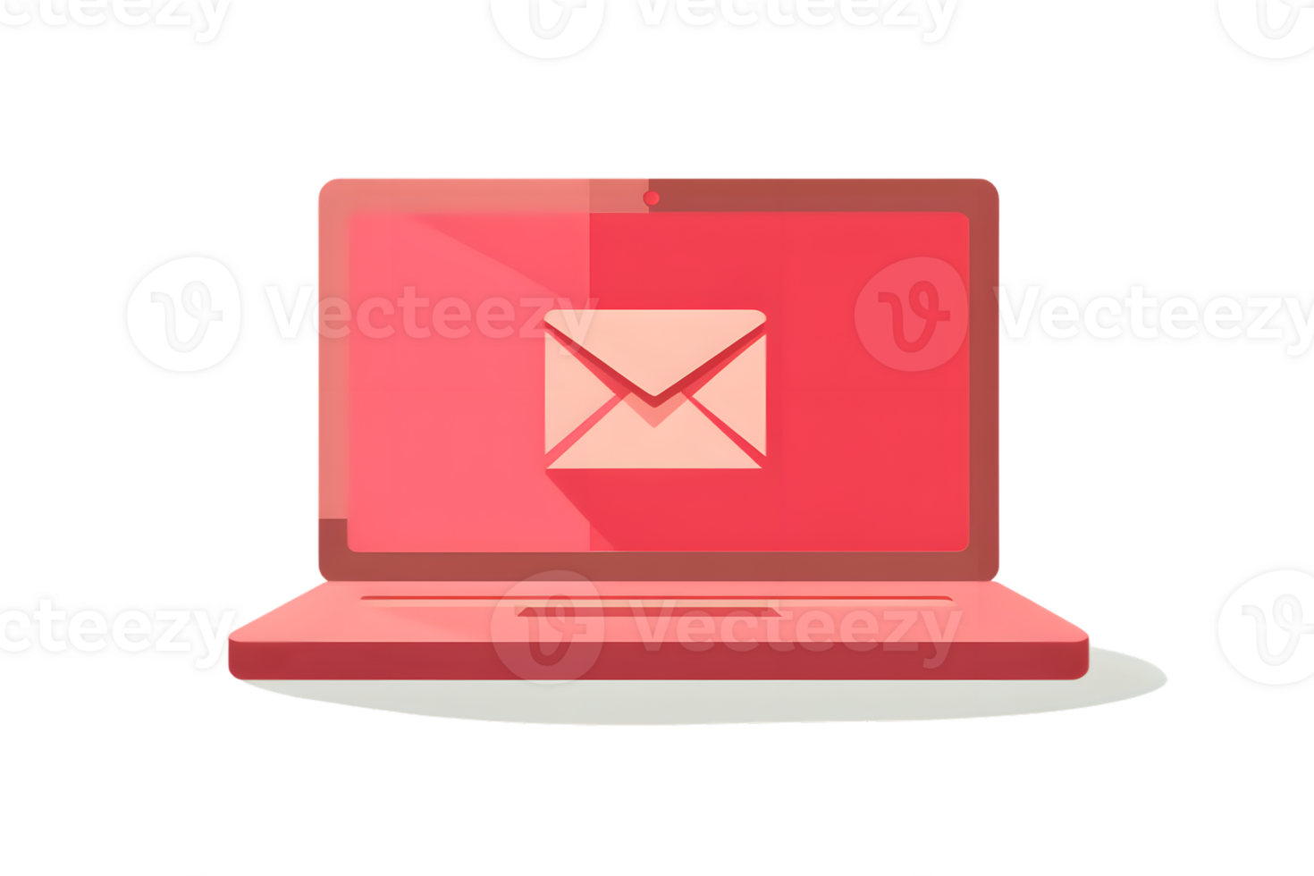 Email Communication on a Laptop Display png