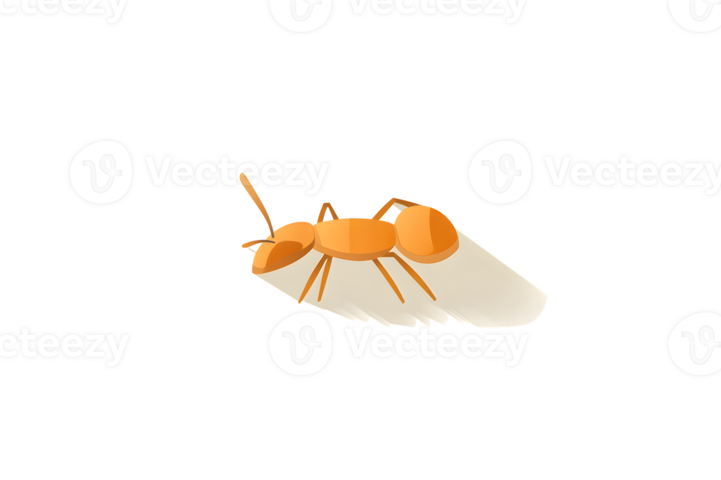 Insect on Petal A Vibrant Orange Bug Perched on a Soft White Flower Ideal for Nature and Wild png