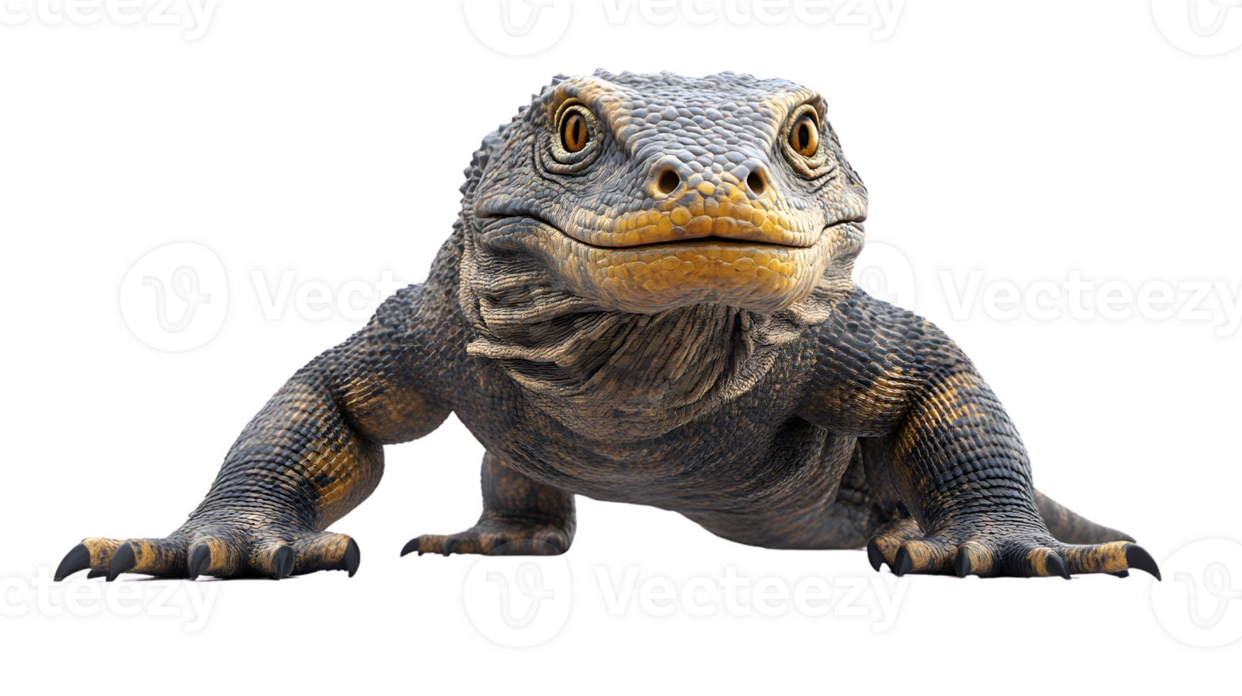 A detailed and realistic depiction of a reptile with textured scales ideal for nature wildlif png