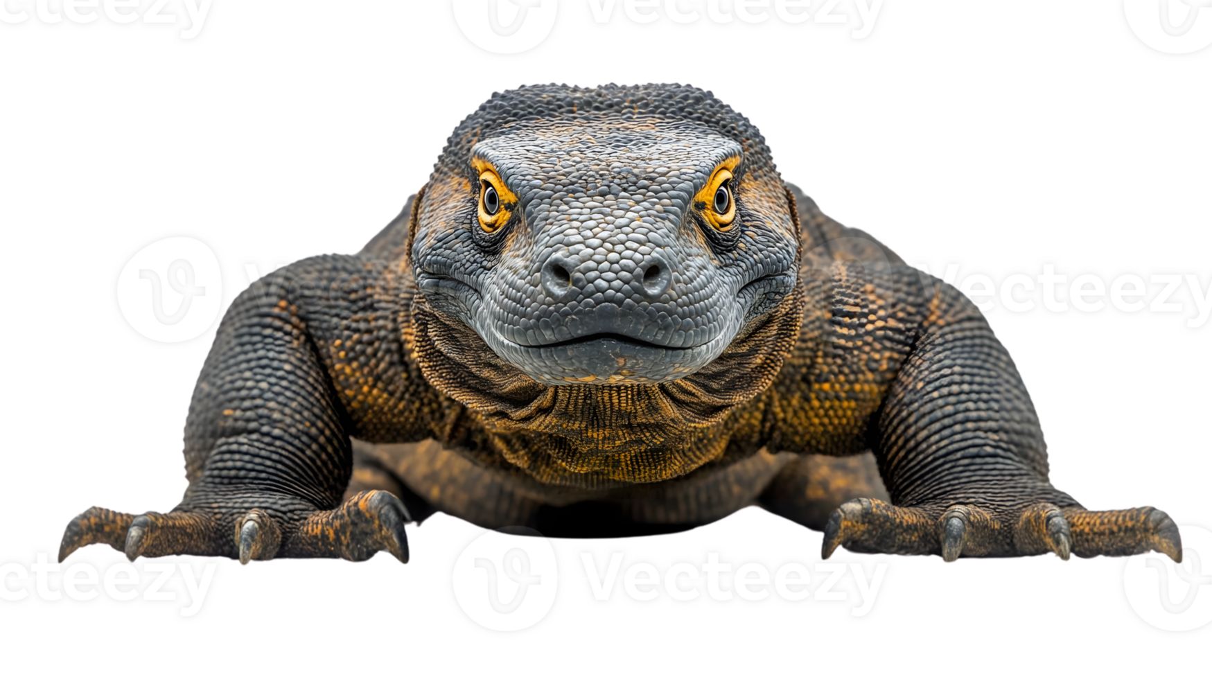 A large reptile with striking eyes and textured scales perfect for nature and wildlife photogr png