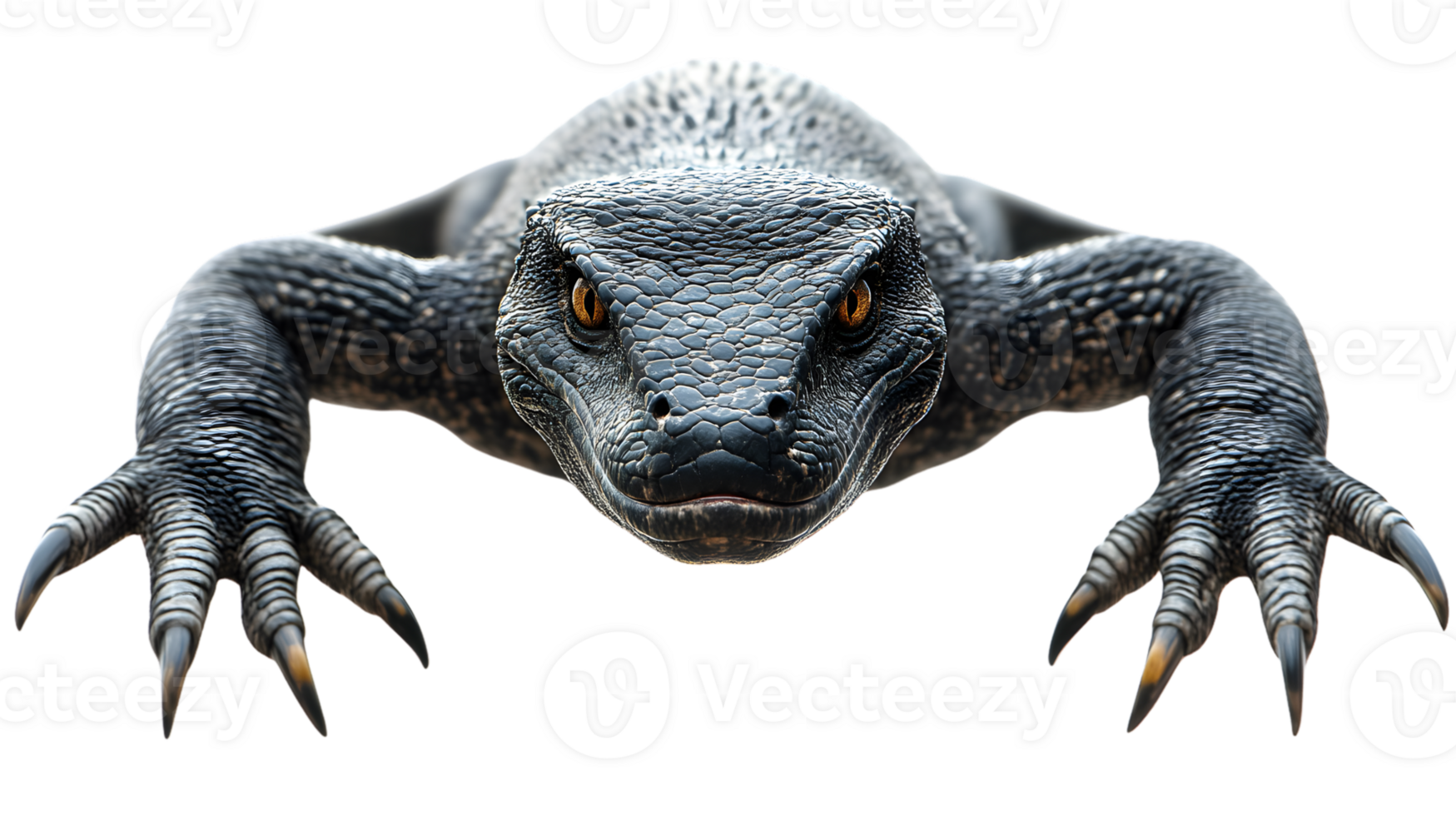 A reptilian creature with sharp claws and textured skin ideal for fantasy nature and wildlif png