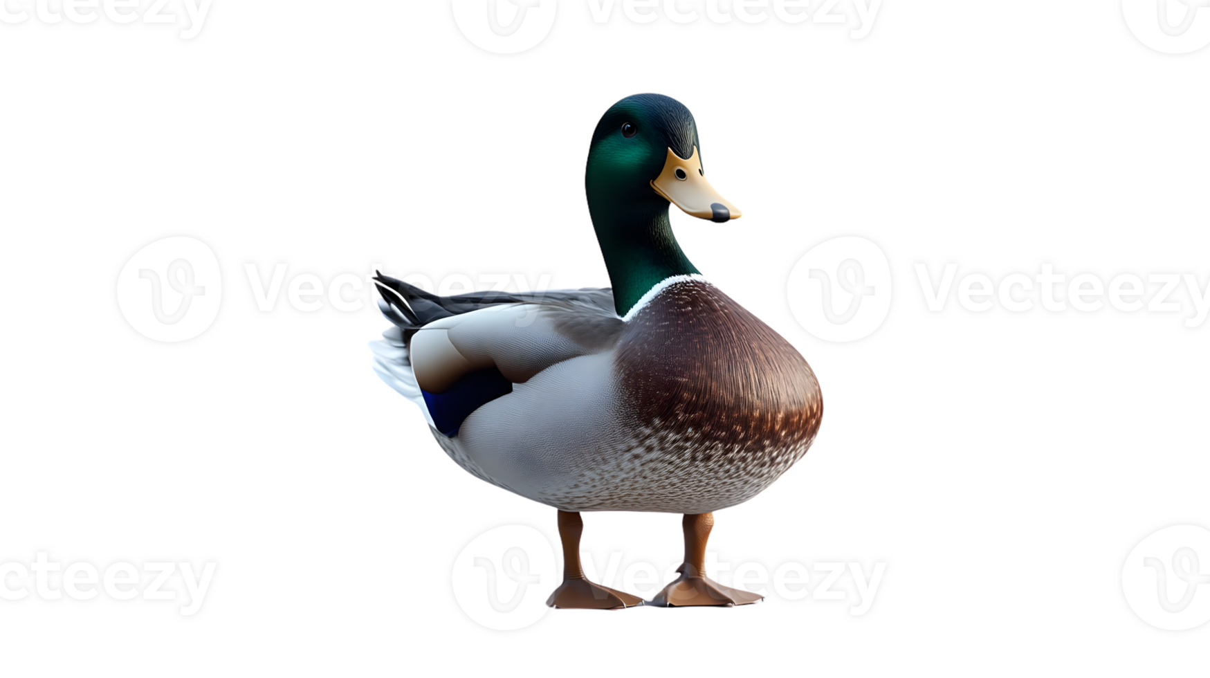A vibrant waterfowl with striking plumage and a sleek profile ideal for nature wildlife and png
