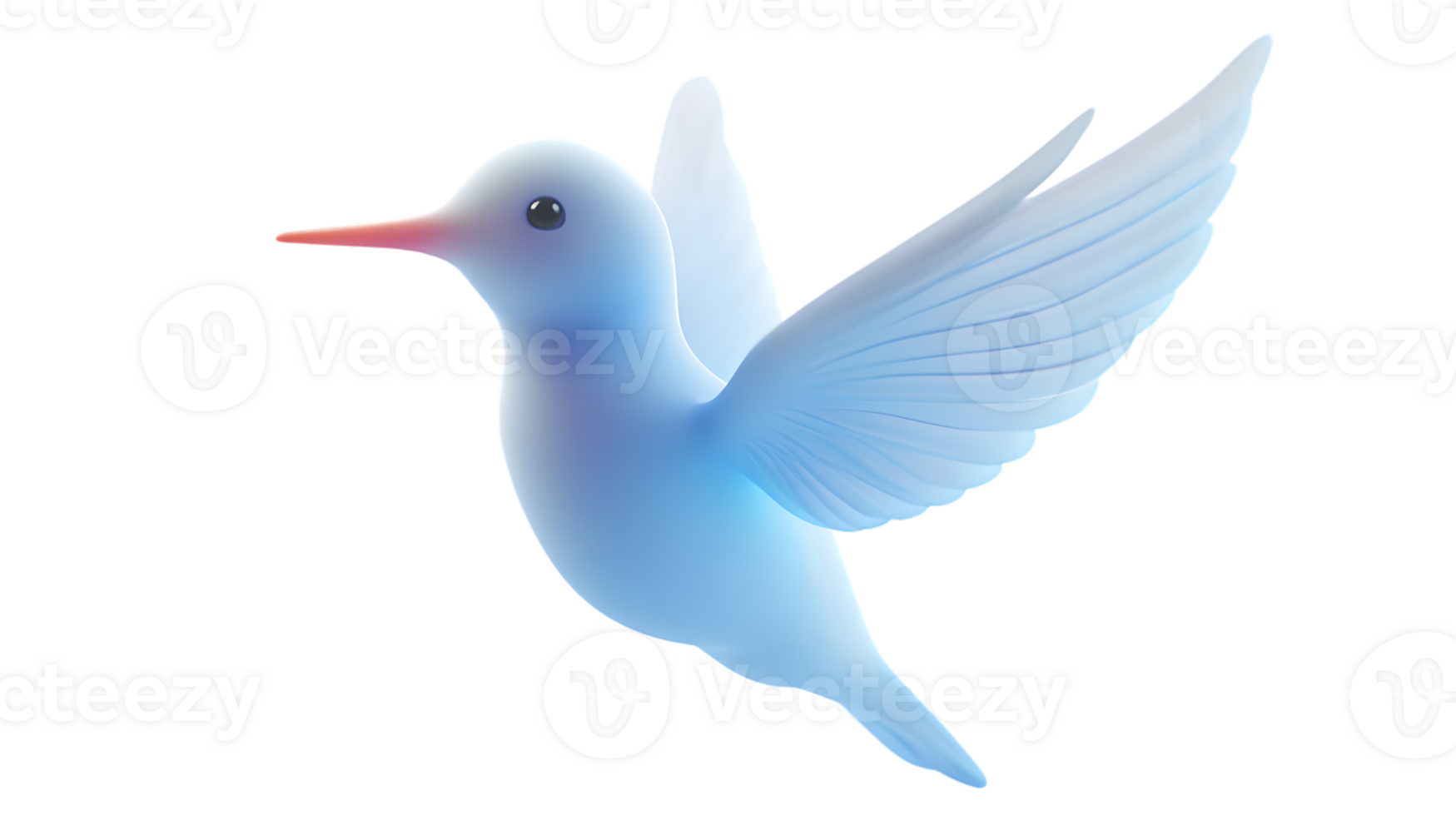 Elegant Blue Bird in Flight with Detailed Feathers and Graceful Wings Perfect for Nature Wild png