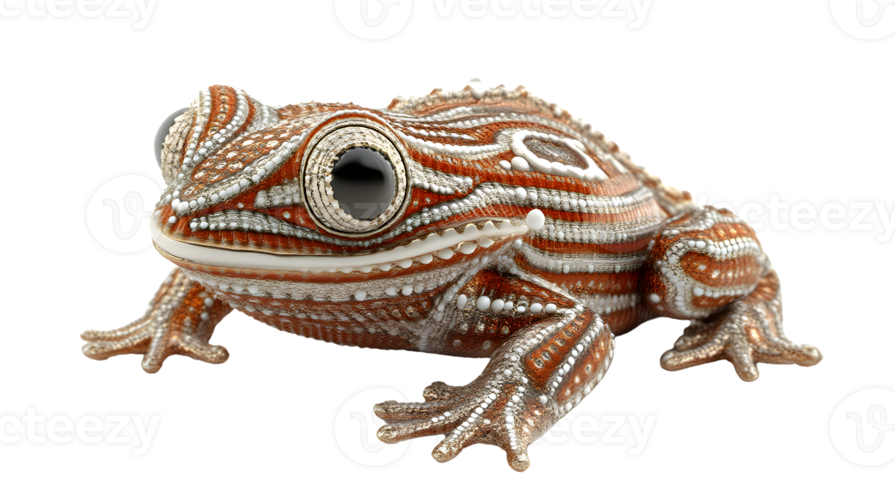 Ornate Frog Amphibian Reptile Wildlife Closeup Detailed Texture Fantasy Creature Exotic png