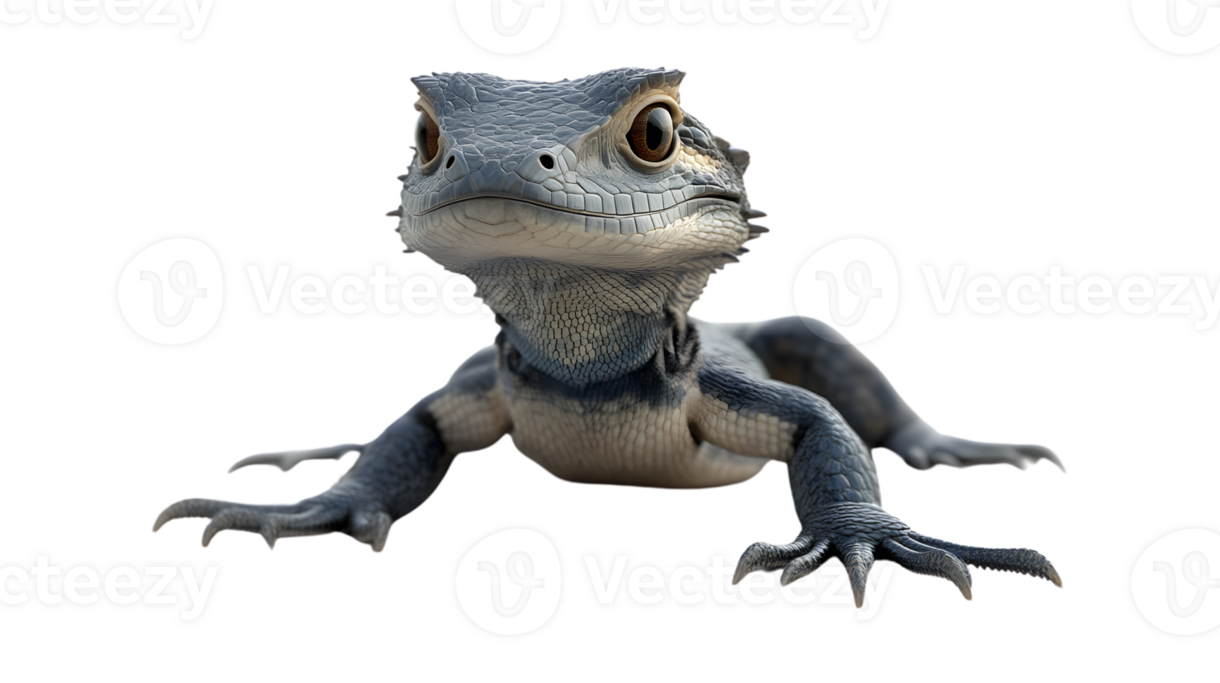 Reptile with Detailed Scales and Expressive Eyes Perfect for Wildlife Nature and Educational png