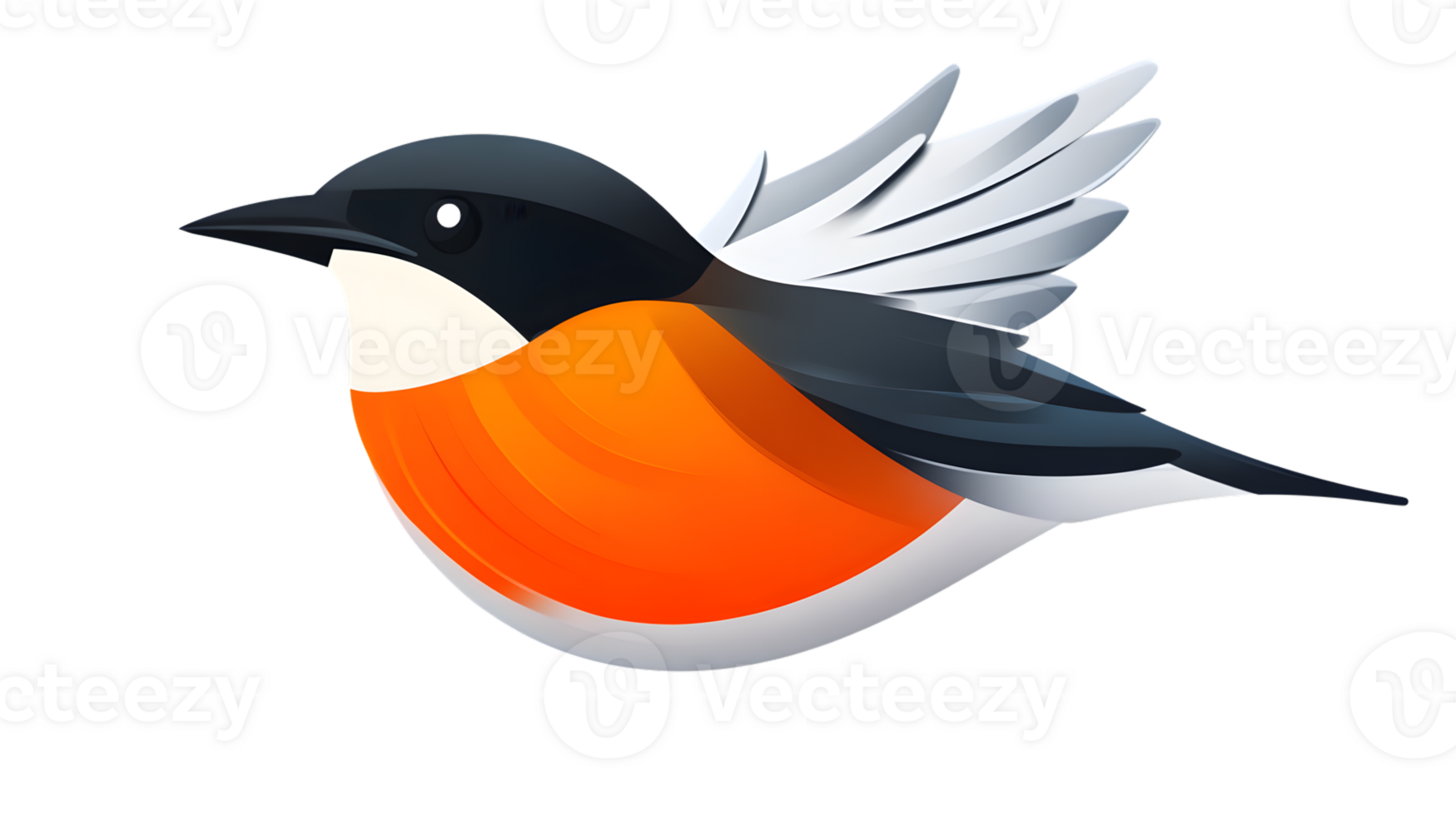 Vibrant Bird in Flight with Detailed Feathers and Dynamic Pose for Nature and Wildlife Themes png