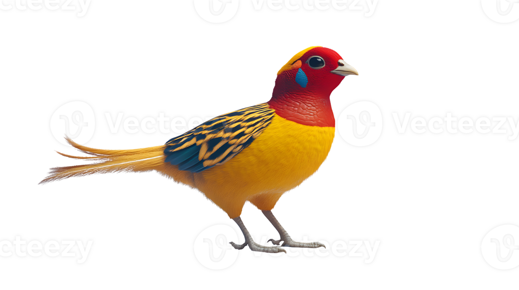 Vibrant Bird with Colorful Plumage and Expressive Features png