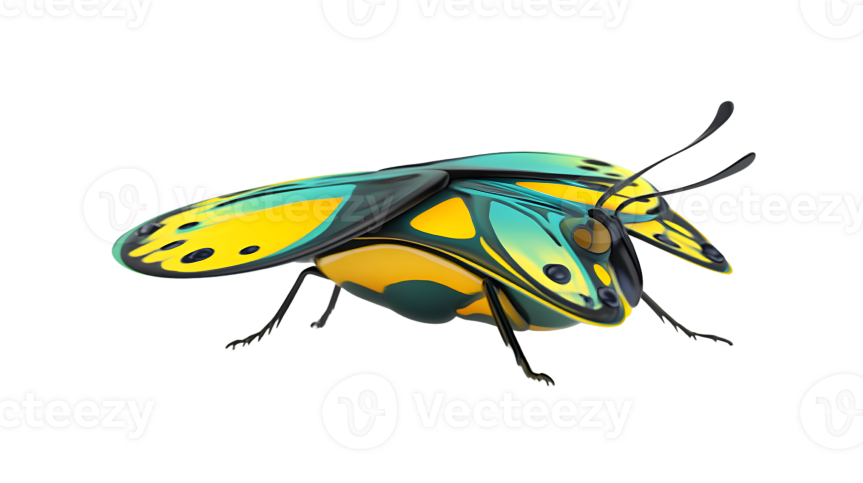 Vibrant Butterfly with Detailed Wings and Antennae Perfect for Nature and Wildlife Themes png