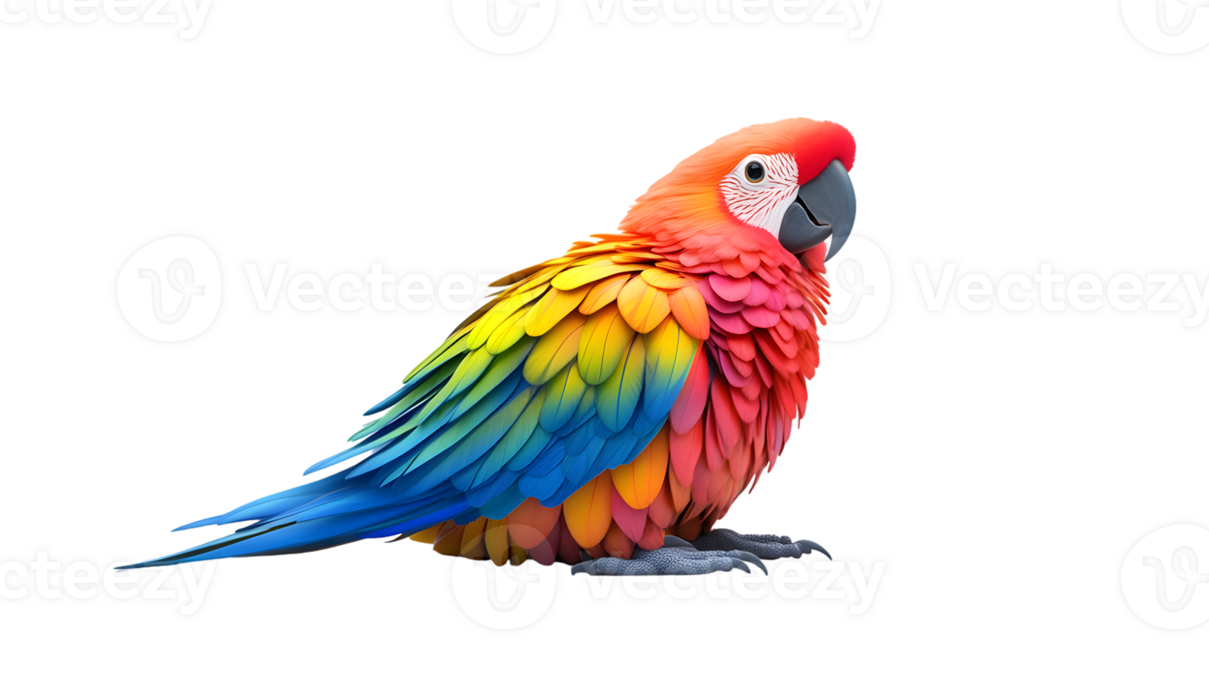Vibrant Parrot with Multicolored Feathers Perfect for Nature and Wildlif e Themes png