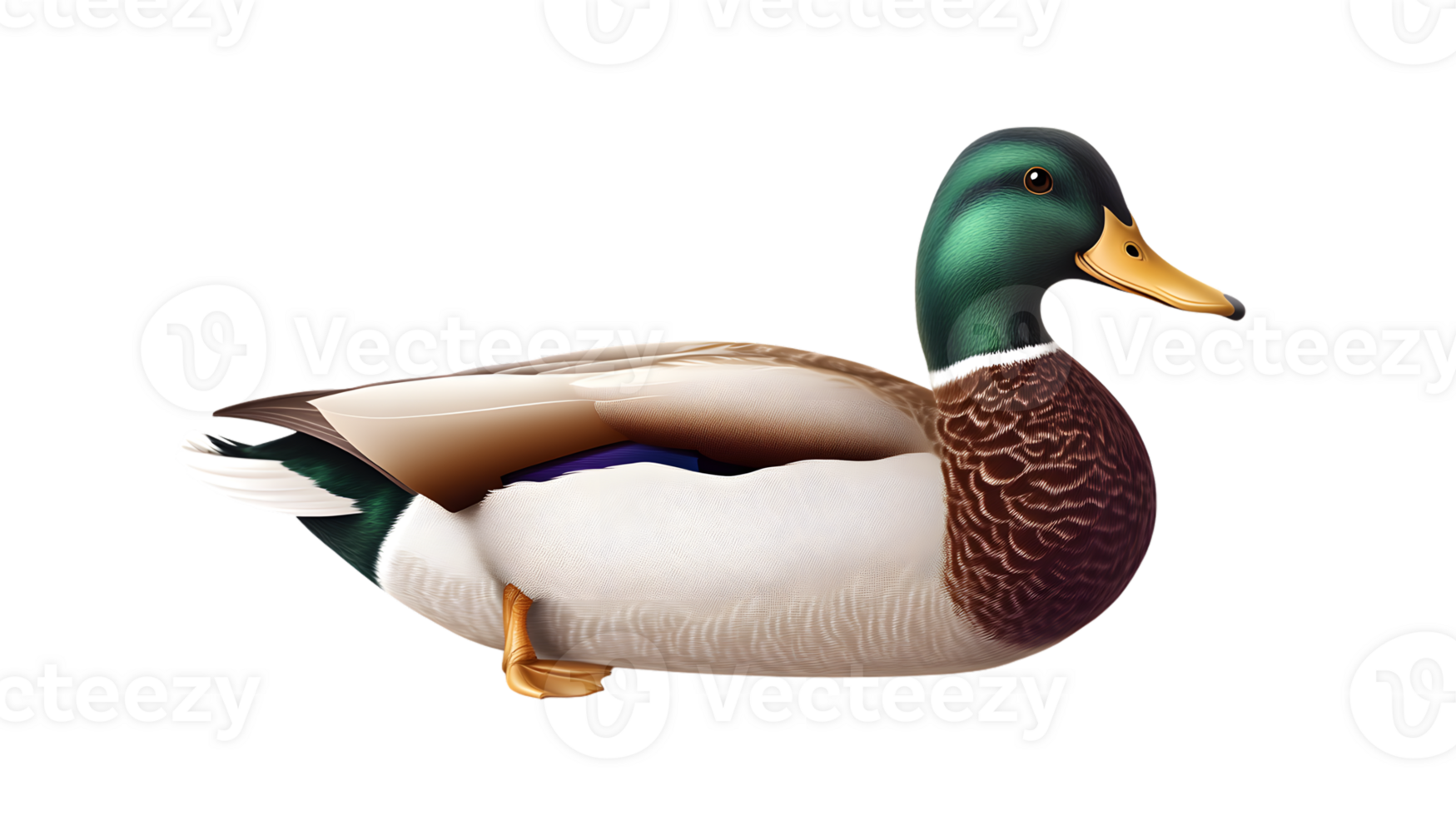 Vibrant Waterfowl with Detailed Plumage and Expressive Features png