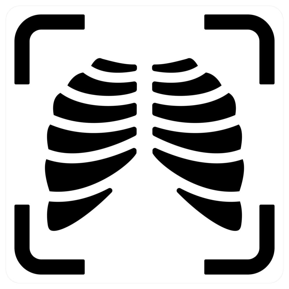 Organ icon concept in black color vector