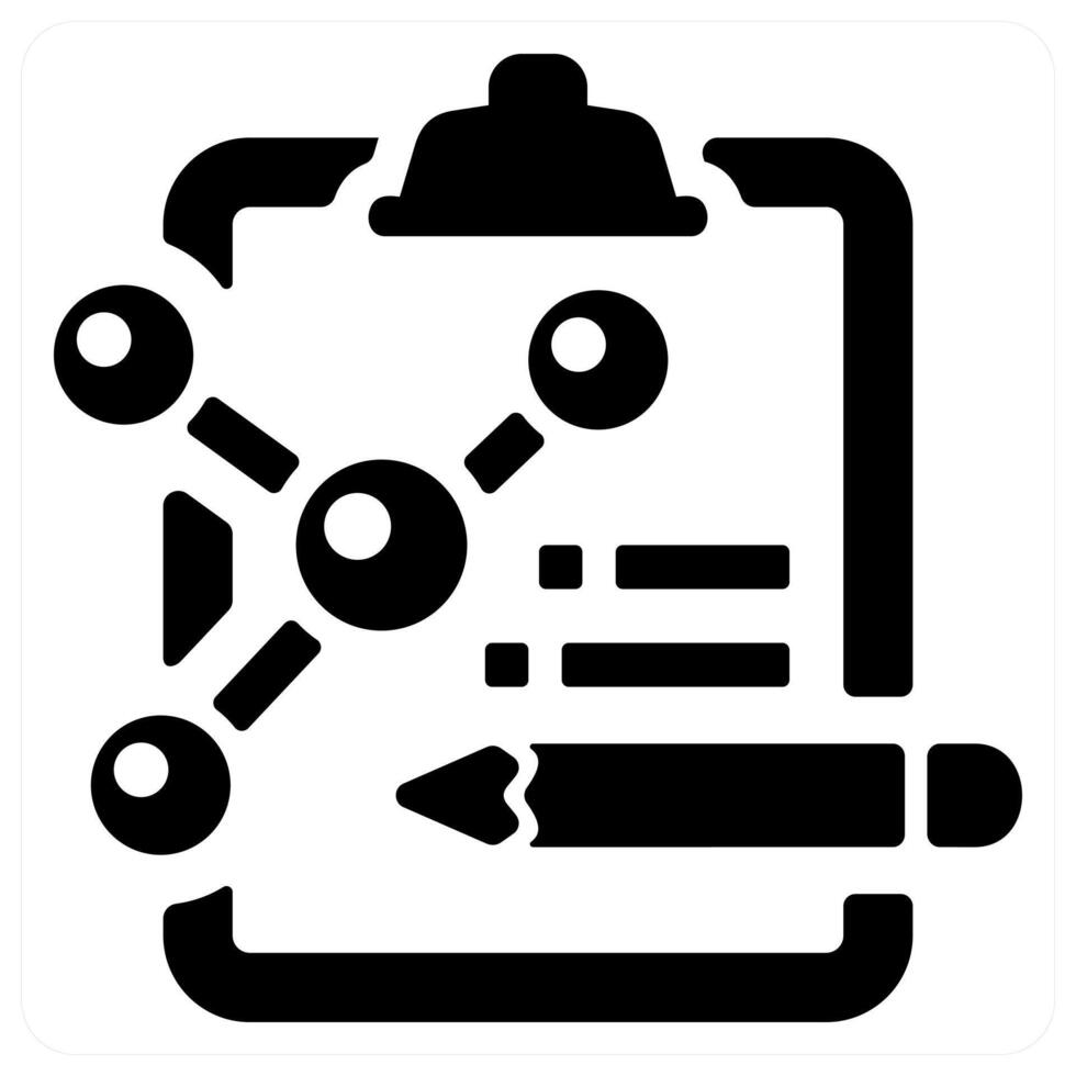 Research icon concept in black color vector