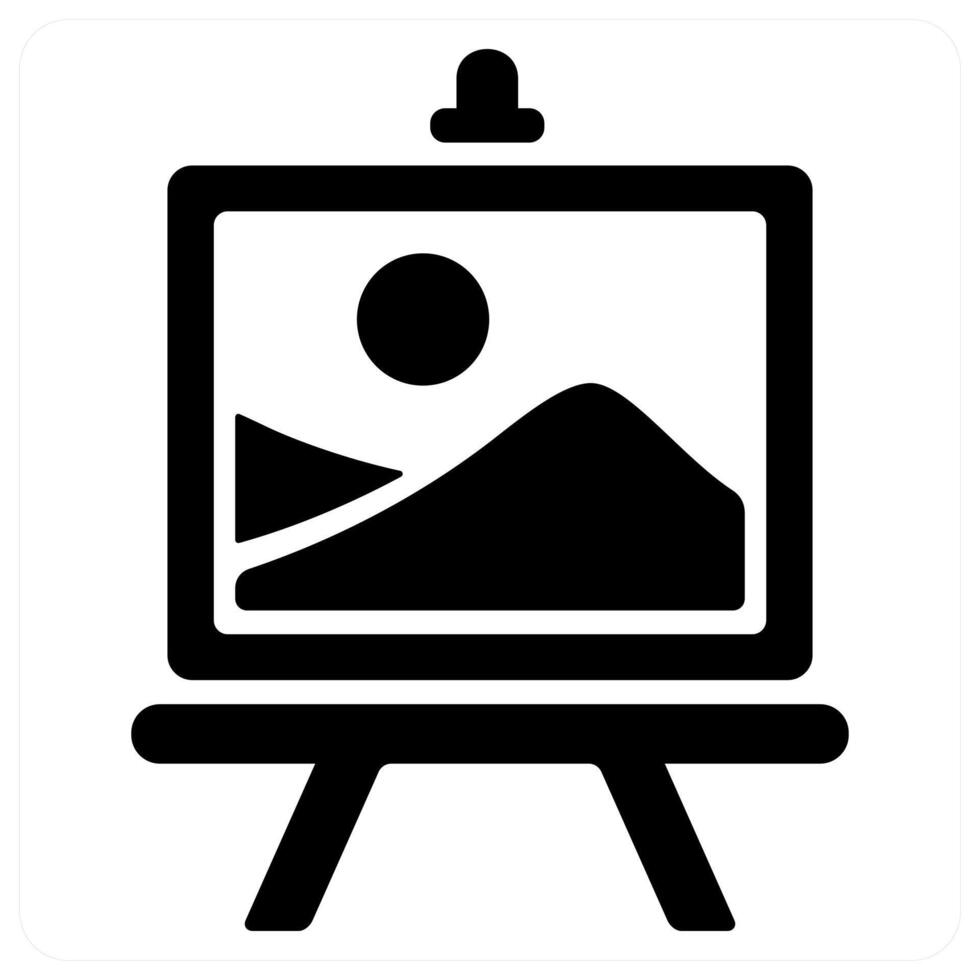 Art icon concept in black color vector
