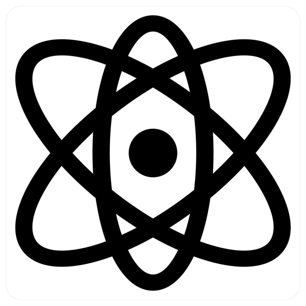 Orbit icon concept in black color vector
