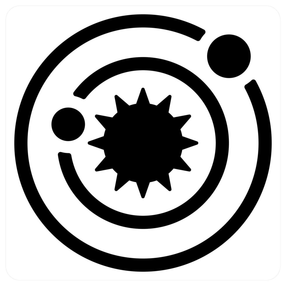 Renewable Solar icon concept in black color vector