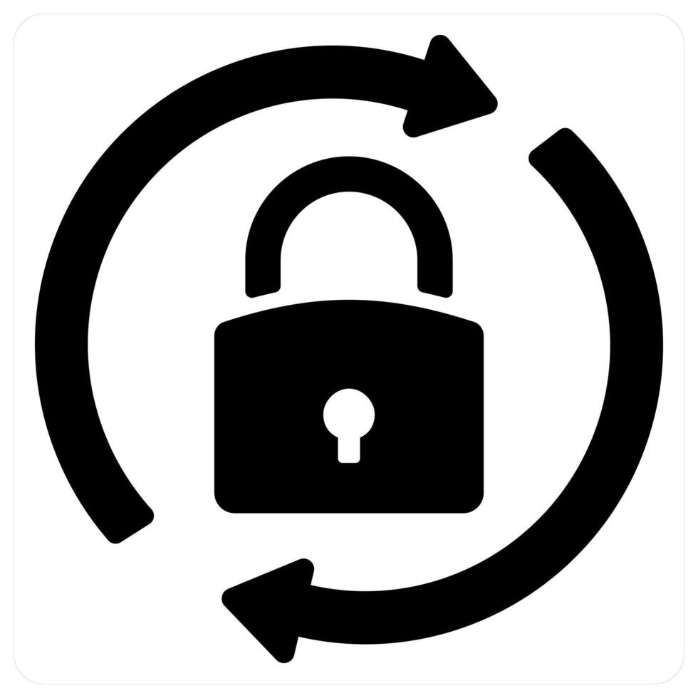 Update and refresh icon concept in black color vector