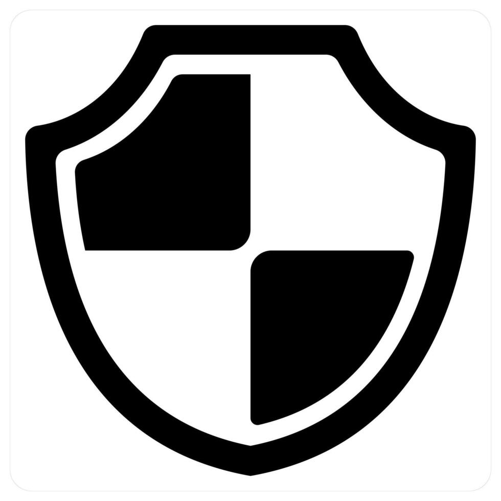Protection and protect icon concept in black color vector