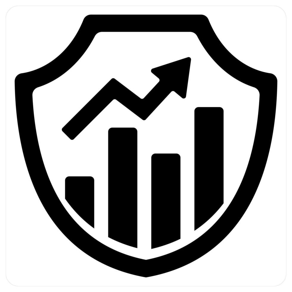 Analytics icon concept in black color vector