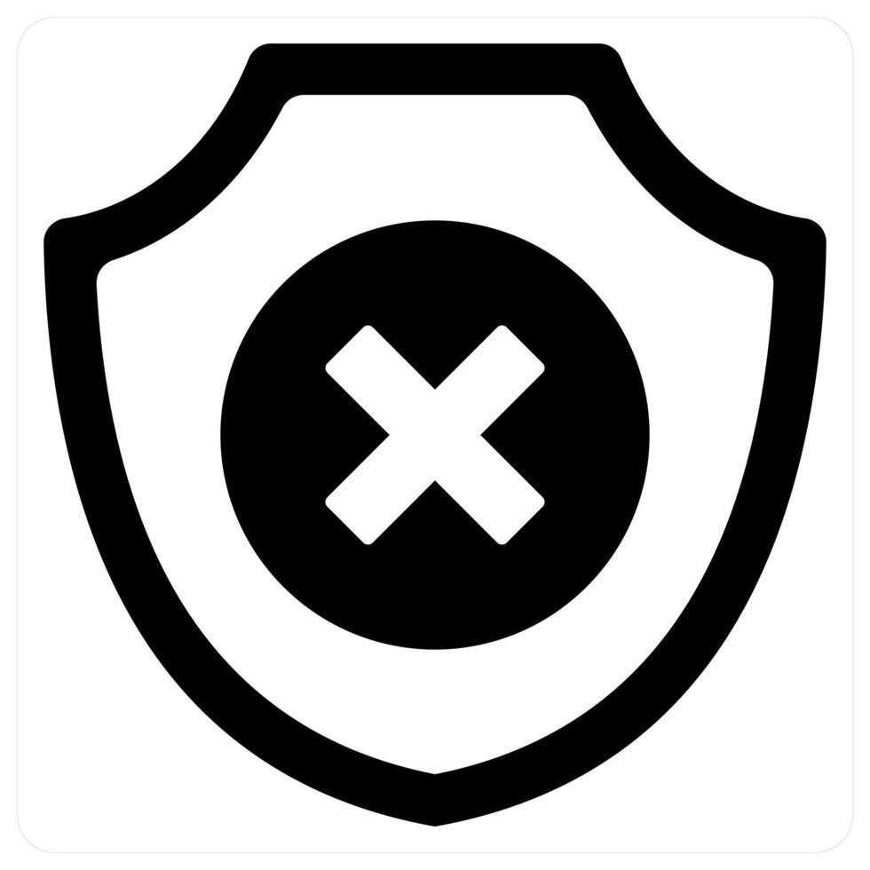 Warning icon concept in black color vector