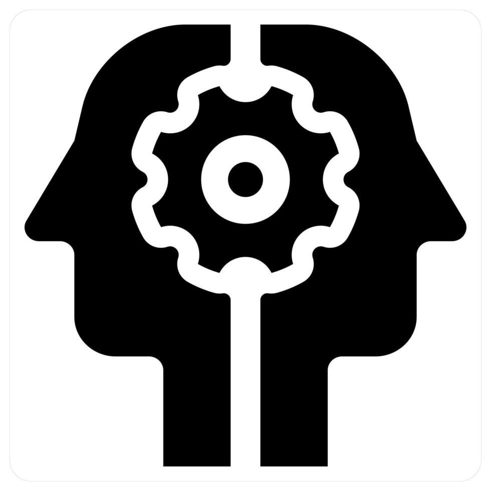 Collaboration and puzzle icon concept in black color vector