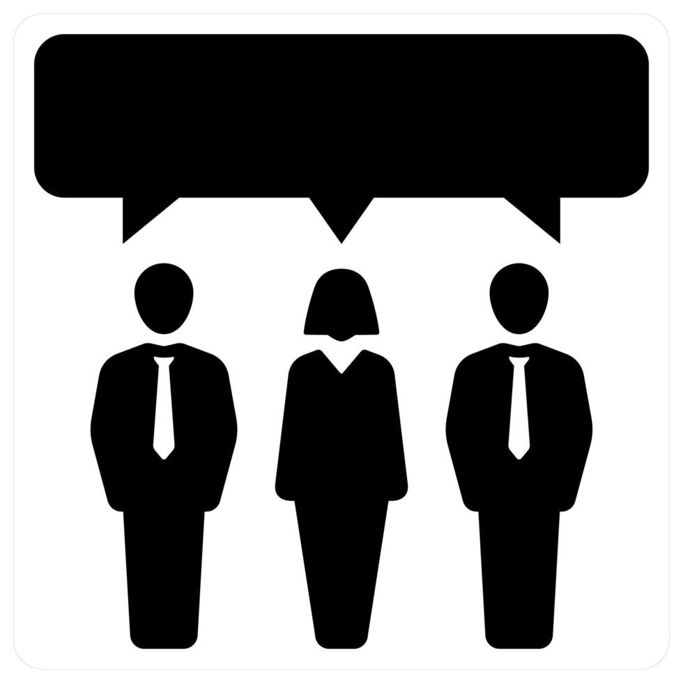 Communication and message icon concept in black color vector