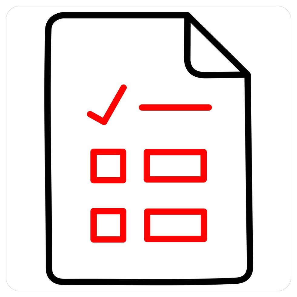 Database and stats concept in red line color vector