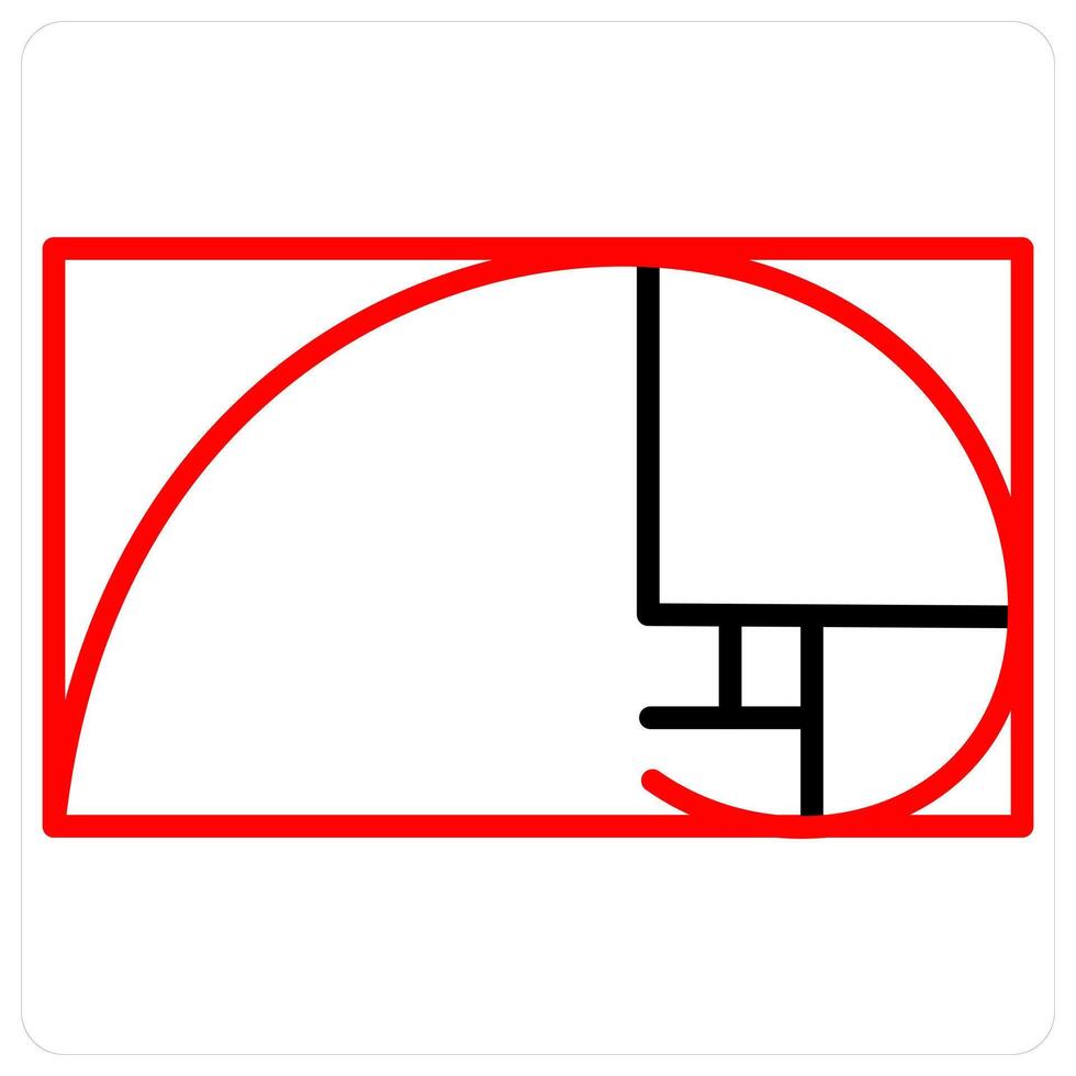 Ratio and graphic icon concept in red line color vector