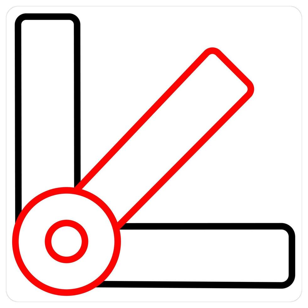 Color palette and color themes icon concept in red line color vector