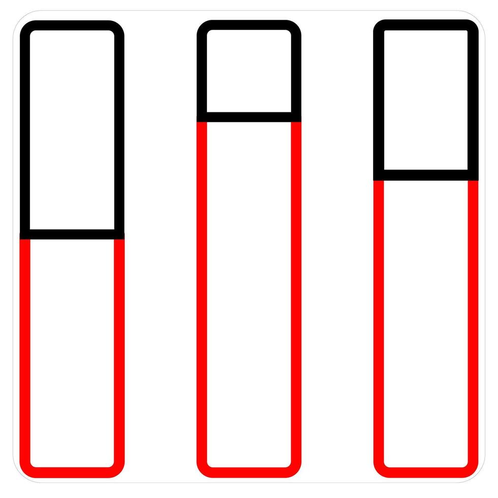 Daily Sales and diagram icon concept in red line color vector