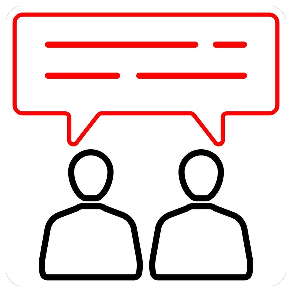 Training icon concept in red line color vector